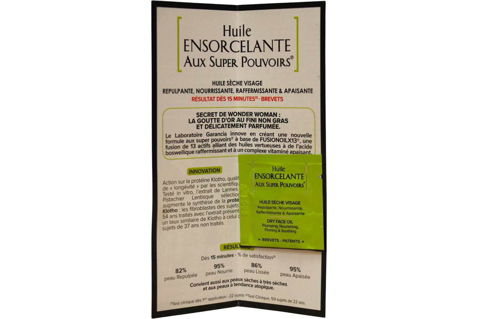 garancia huile ensorcelante aux super pouvoirs botanical extracts soothing hydrating nourishing day night oil for face body 1 ml sample 1781598261.jpg 86957189accd205ce531773262caa2fd