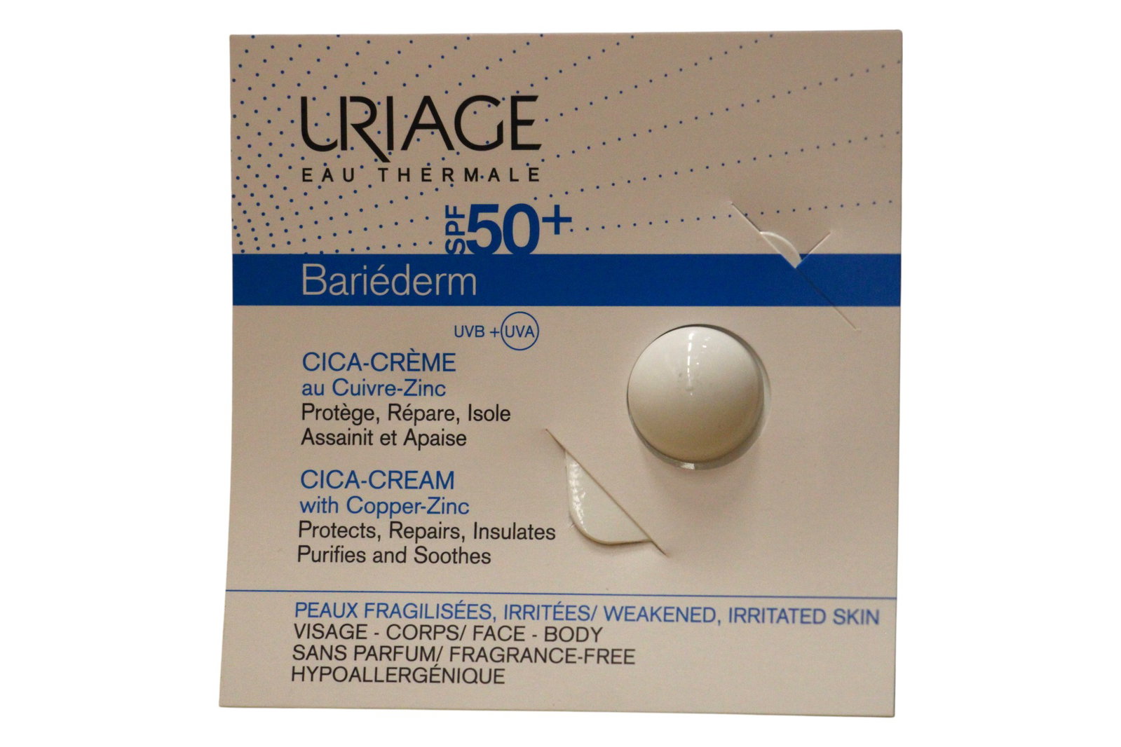 uriage bariederm repairing cream for face body spf 50 0 7 ml sample 1781514785.jpg 7352c594770c72c0c540482e1b9ba398